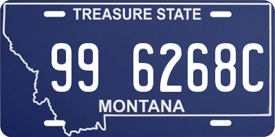 MT license plate 996268C