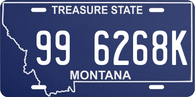 MT license plate 996268K