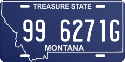 MT license plate 996271G