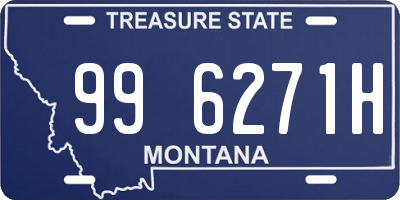 MT license plate 996271H