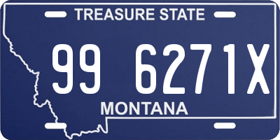 MT license plate 996271X