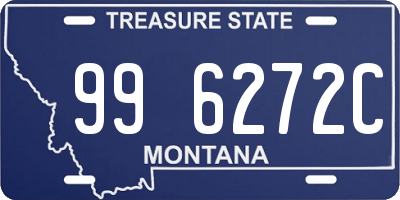 MT license plate 996272C