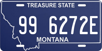 MT license plate 996272E