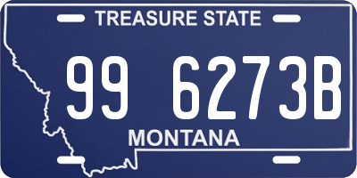 MT license plate 996273B