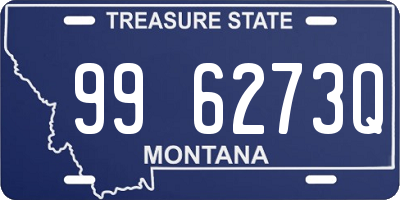 MT license plate 996273Q