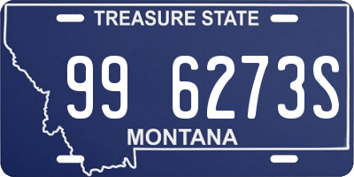 MT license plate 996273S