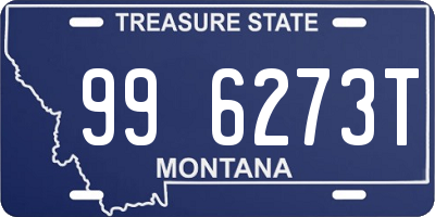 MT license plate 996273T