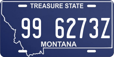 MT license plate 996273Z