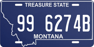 MT license plate 996274B