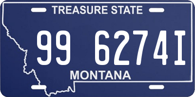 MT license plate 996274I