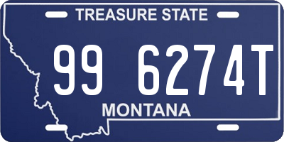 MT license plate 996274T