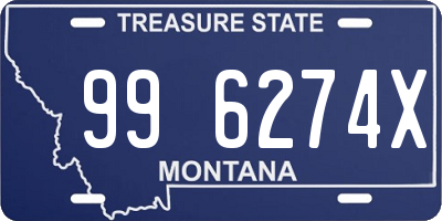 MT license plate 996274X