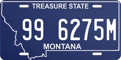 MT license plate 996275M