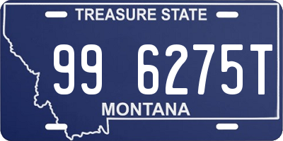 MT license plate 996275T