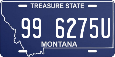 MT license plate 996275U