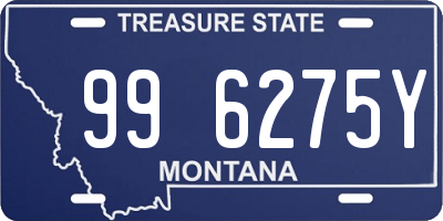 MT license plate 996275Y