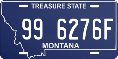 MT license plate 996276F