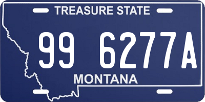 MT license plate 996277A