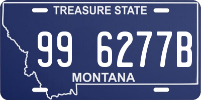 MT license plate 996277B