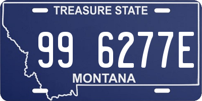 MT license plate 996277E