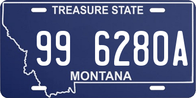 MT license plate 996280A
