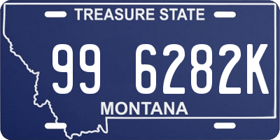 MT license plate 996282K