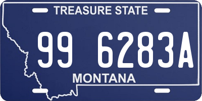 MT license plate 996283A