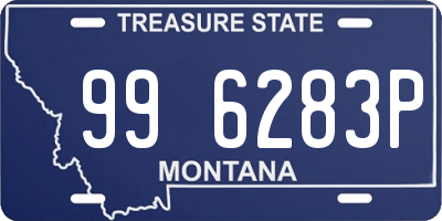 MT license plate 996283P