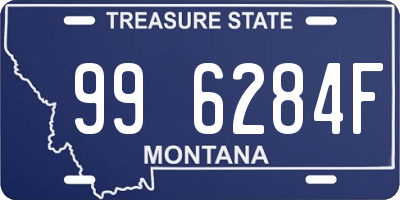 MT license plate 996284F