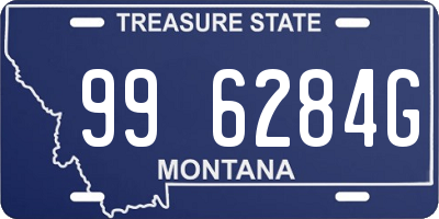 MT license plate 996284G