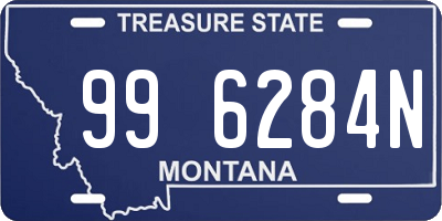 MT license plate 996284N