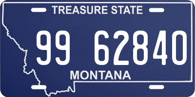 MT license plate 996284O