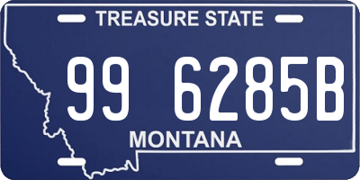 MT license plate 996285B