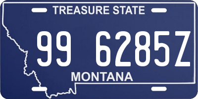 MT license plate 996285Z