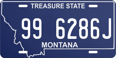 MT license plate 996286J