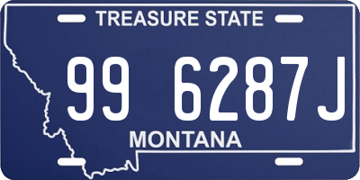 MT license plate 996287J