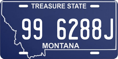 MT license plate 996288J