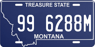 MT license plate 996288M