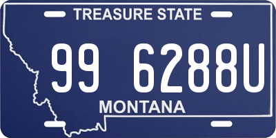 MT license plate 996288U