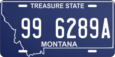MT license plate 996289A