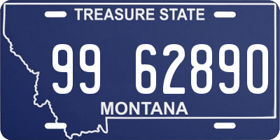 MT license plate 996289O