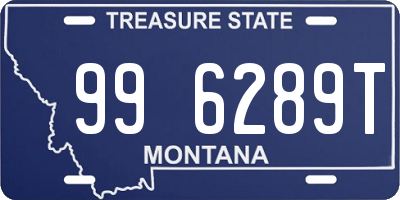 MT license plate 996289T