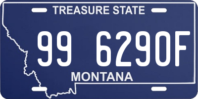 MT license plate 996290F