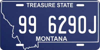 MT license plate 996290J