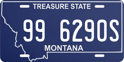 MT license plate 996290S