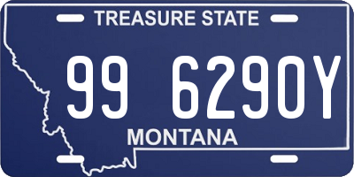 MT license plate 996290Y