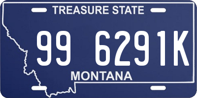 MT license plate 996291K