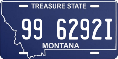 MT license plate 996292I