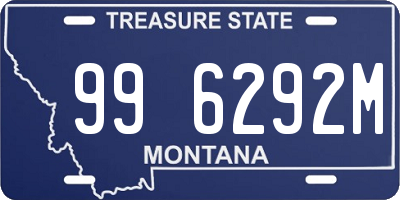 MT license plate 996292M