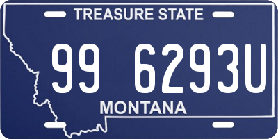 MT license plate 996293U